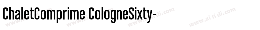 ChaletComprime CologneSixty字体转换